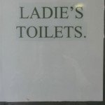 Ladies' toilets